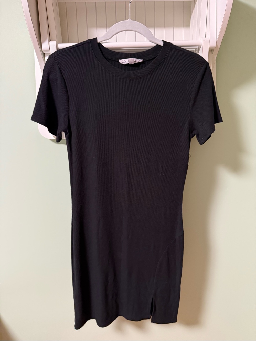 Lola Grace Black Short Sleeve Mini Dress - S